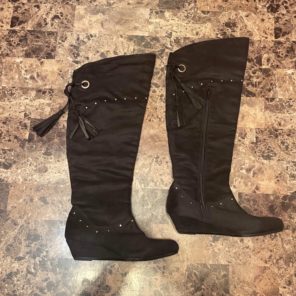 Route 66 Tall Suede Boots Size 5 Jill Womens 5